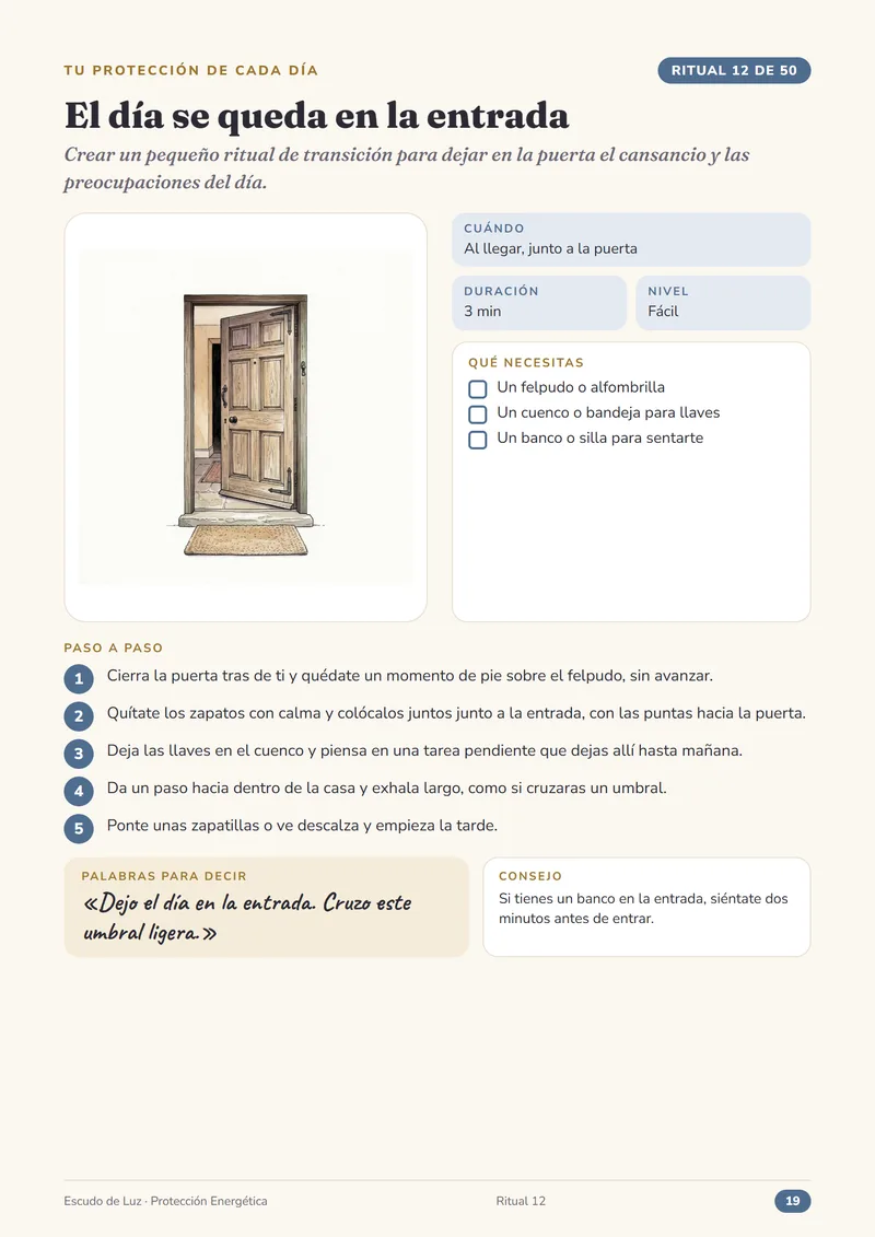 Página de ritual de la guía